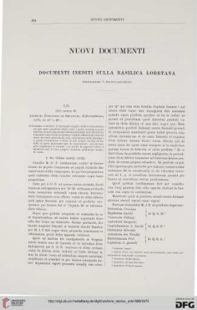 Nuovi documenti