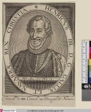 Henricvs IIII: D. G. Galliae et Navarrae Rex Christia; [Henri IV., König von Frankreich]