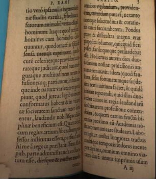 [Oratio de professione liberalium artium] P. Rami Regii Professoris, Oratio de professione liberalium artium : Habita Lutetiae in schola Praelea 8. Calend. Septembr. 1563