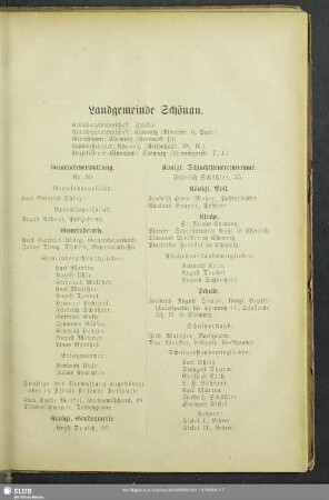 Landgemeinde Schönau