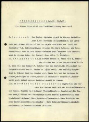 Jahresbericht 01.04.1926 bis 31.03.1927