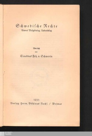 Schwedische Rechte