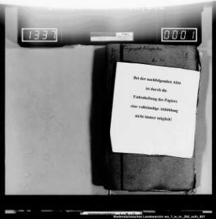 Jahresetats der Distriktkasse in Blankenburg