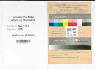 Entnazifizierung Wilhelm Wallbaum , geb. 03.12.1912 (Stuhlbauer)