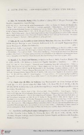 2. Aufklärung, Empfindsamkeit, Sturm und Drang (Nr.44-248)