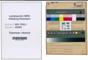 Entnazifizierung Heinrich Tipkemper, geb. 03.03.1904 (Lagerverwalter)