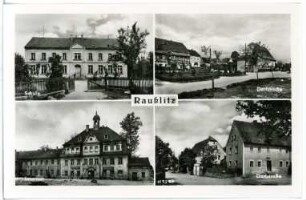 Raußlitz. verschiedene Ortsansichten