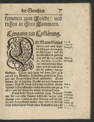 Eingang zur Erklärung.