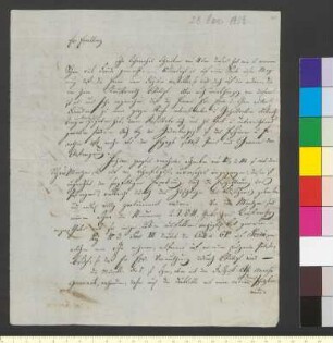 Brief von Friedlaender, David Joachim an Goethe, Johann Wolfgang von