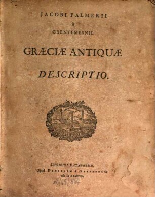 Graeciae antiquae Descriptio