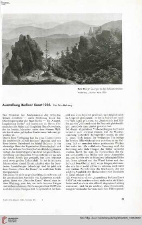 51: Ausstellung Berliner Kunst 1935