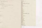 Liste englischer Dichter und Denker, von Karoline Luises Hand, überschrieben mit "gut" bzw. "schlechter stile".
