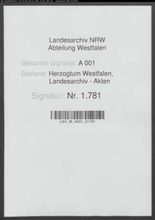 Gesuch um Errichtung einer zweiten Apotheke in Werl