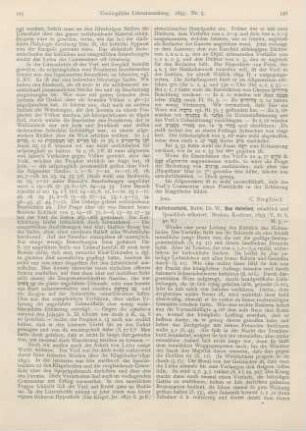 126-127 [Rezension] Feilchenfeld, W., Das Hohelied, inhaltlich und sprachlich erläutert