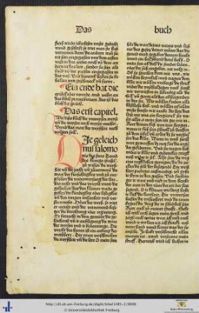 Das buoch proverbiorum das ist das buoch der sprüch