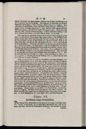 Tabula XX. Fortsetzung einiger Krummhölzer.