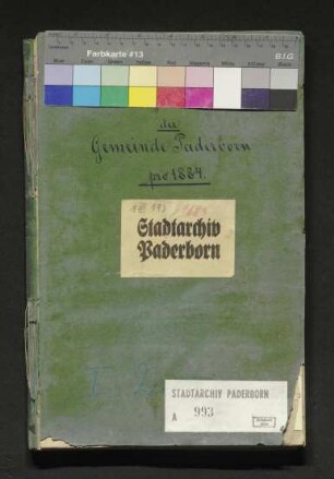 Urliste der Wahl der Wahlmänner für das Abgeordnetenhaus pro 1883/86