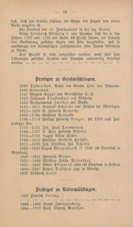 Prediger zu Kleinmühlingen