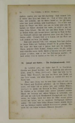 91. Zwingli und Calvin. - Die Bartholomäusnacht, 1572