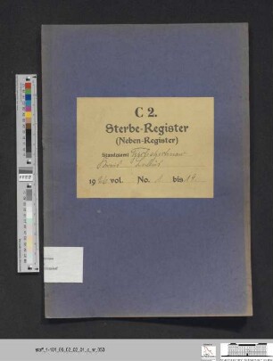Sterberegister Güldendorf 1926
