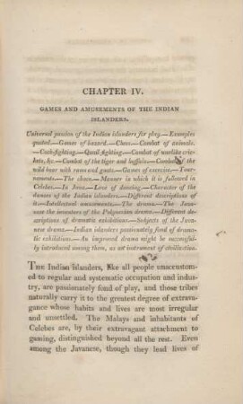 Chapter IV. Games and amusements of the Indian islanders