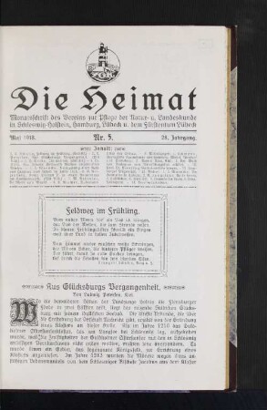 Aus Glücksburgs Vergangenheit.