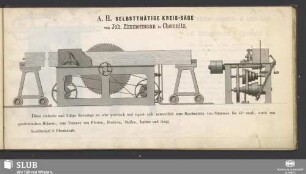 A. H. Selbstthätige Kreis-Säge