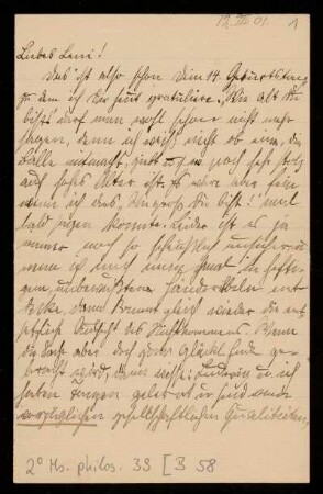 Brief von Franz Rosenzweig an Helene Frank
