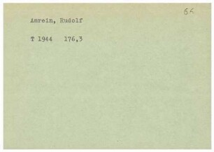 Amrein, Rudolf