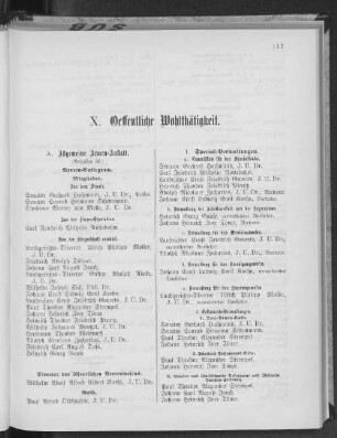 X. Oeffentliche Wohltätigkeit.