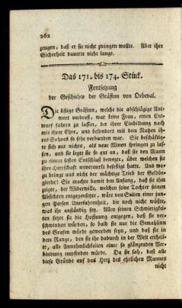 Das 171. bis 174. Stück