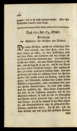 Das 171. bis 174. Stück