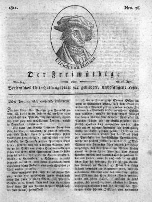 Nro. 76, Dienstag, den 16. April 1811