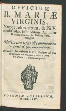 Officium B. Mariae Virginis, ...