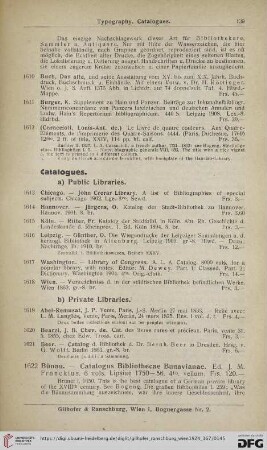 Catalogues (Nr. 1613 - 1648)