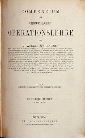 Compendium der chirurgischen Operationslehre, 2