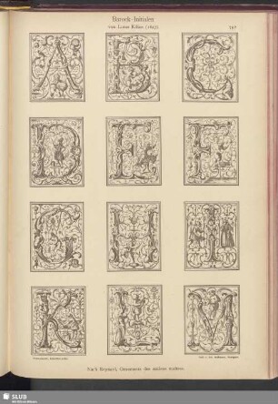 Barock-Initialen von Lucas Kilian