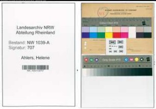 Entnazifizierung Helene Ahlers , geb. 24.05.1898 (Gewerbelehrerin)