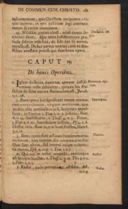 Caput 15. De bonis Operibus.