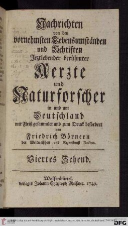 Viertes Zehend
