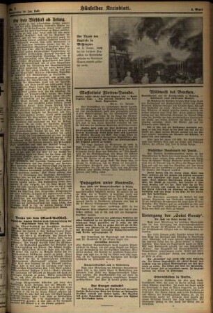 Zweite Ausgabe vom Donnerstag, den 16. Januar 1930.