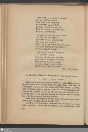 Symbolische Gestalten katholischen Frauenschrifttums