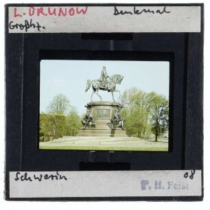 Schwerin, Schlosspark, Reiterdenkmal Friedrich Franz II.