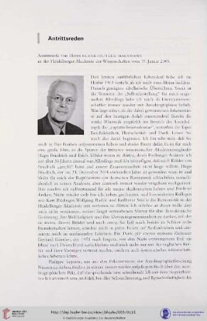 Antrittsrede vom 19. Januar 2005