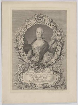 Bildnis der Catharina Alexeiewna, Zarin II. von Russland