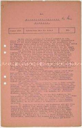 Hektografierte Materialsammlung der NSDAP Sachsen mit einem Informationsblatt zur Tätigkeit der KPD