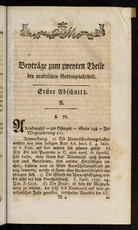 183-313, Beyträge zum zweyten Theile der praktischen Gottesgelahrheit