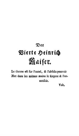 Der Vierte Heinrich Kaiser