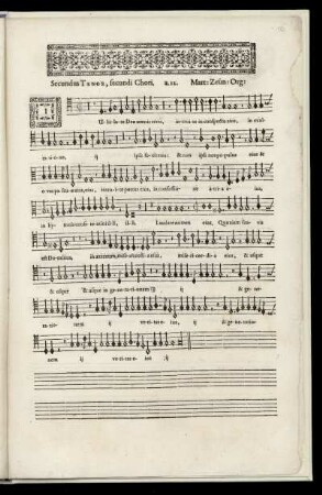 Secundus Tenor, secundi Chori