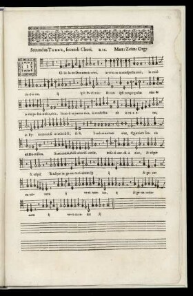 Secundus Tenor, secundi Chori